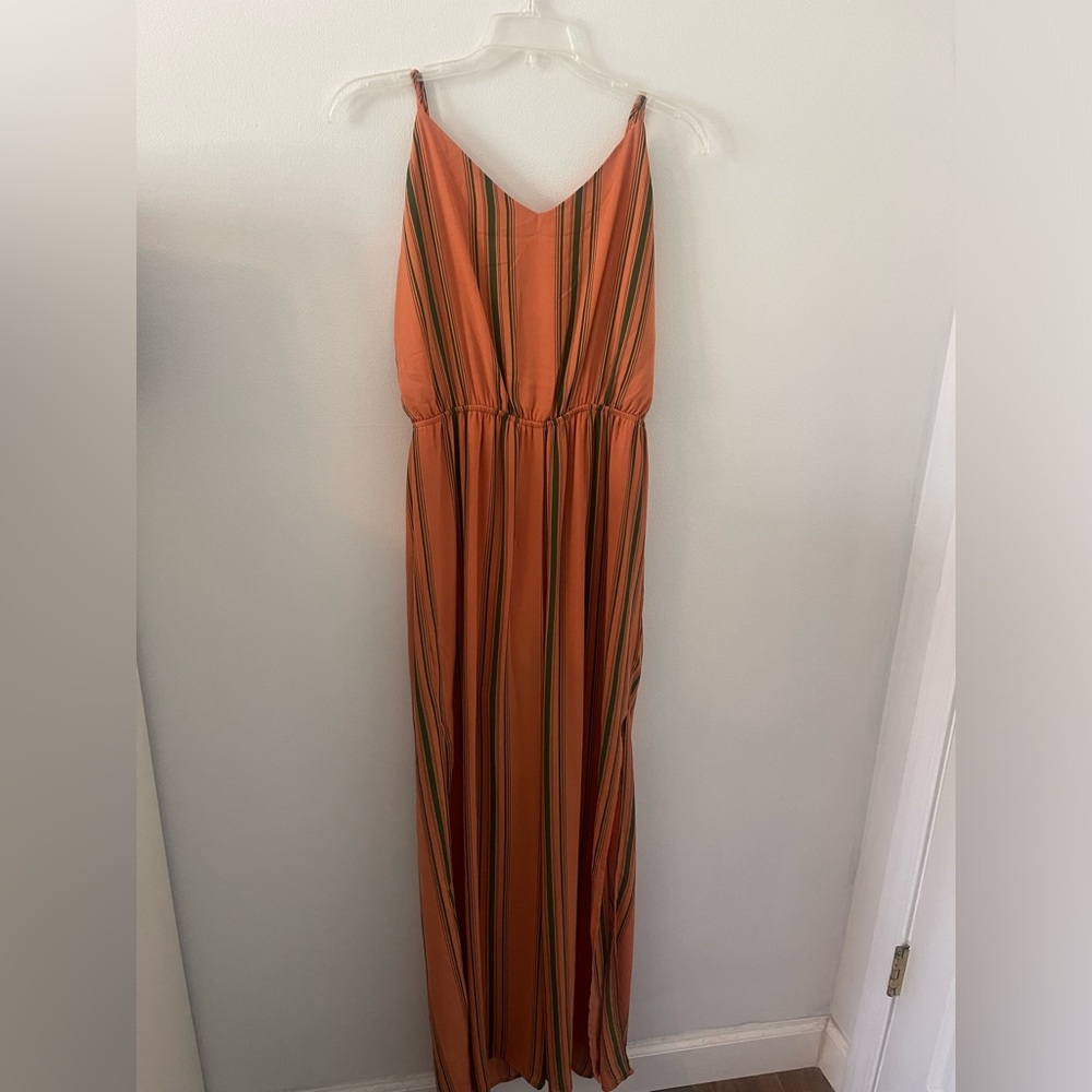Jumpsuit romper with leg slits